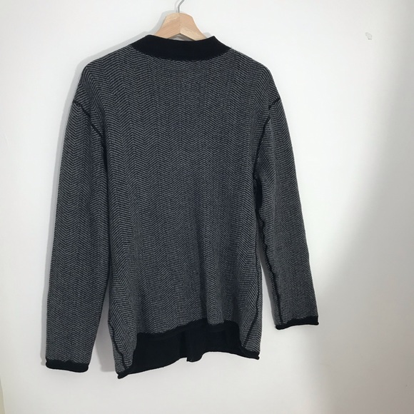 Armani Collezioni Grey Button Up Sweater - Picture 10 of 14
